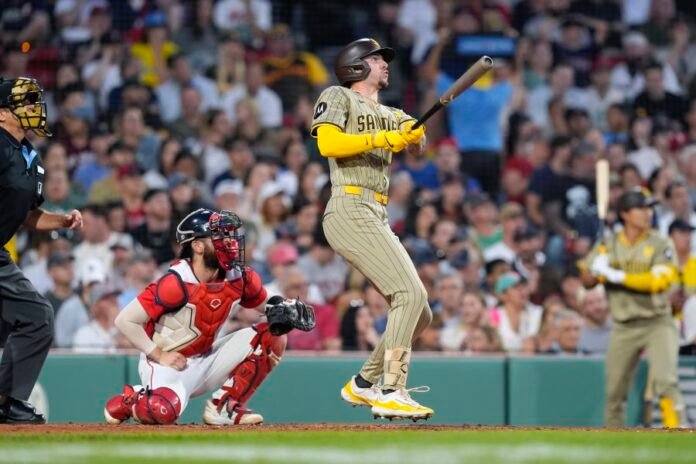 Padres vs Red Sox match player stats